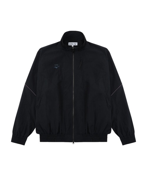 A.P.C.(アーペーセー)の「BLOUSON CONDOR / Mizunoコラボ(ナイロンジャケット・メンズ・グレイッシュブルー/ブルー系その他/ブラック・XS/S/M/L)」の2枚目の写真