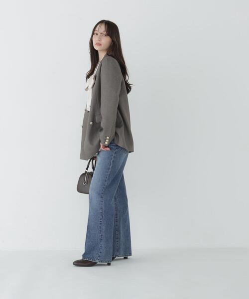 NATURAL BEAUTY BASIC（ナチュラルビューティーベーシック）の「リボンタイペプラムブラウス（シャツ/ブラウス・レディース・ベージュ/オフホワイト/ブルー・FREE）」の21枚目の写真