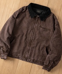 JOHN'S CLOSET（ジョンズクローゼット）の「【a】ヴィンテージライク 中綿ダックジャケット デトロイトジャケット ワークジャケット カバーオール ダイヤキルト 襟コーデュロイ（ブルゾン）」
