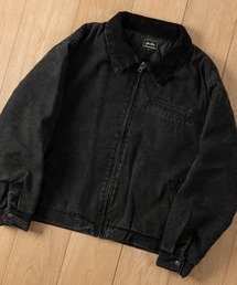 JOHN'S CLOSET（ジョンズクローゼット）の「【a】ヴィンテージライク 中綿ダックジャケット デトロイトジャケット ワークジャケット カバーオール ダイヤキルト 襟コーデュロイ（ブルゾン）」