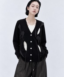 RIV NOBUHIKO（リブノブヒコ）の「【riv nobuhiko/リブノブヒコ】《STUDIOUS別注》 FLOWER KNIT CARDIGAN（カーディガン/ボレロ）」