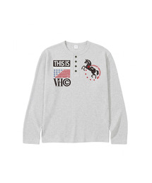 VTA VINTAGE ワッフルヘンリーネックロングスリーブ