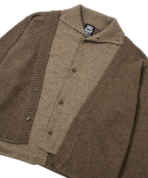AJOBYAJO（アジョバイアジョ）の「Double Layered Turtleneck Cardigan [BROWN]（カーディガン/ボレロ・レディース・その他・MEDIUM/LARGE）」の3枚目の写真