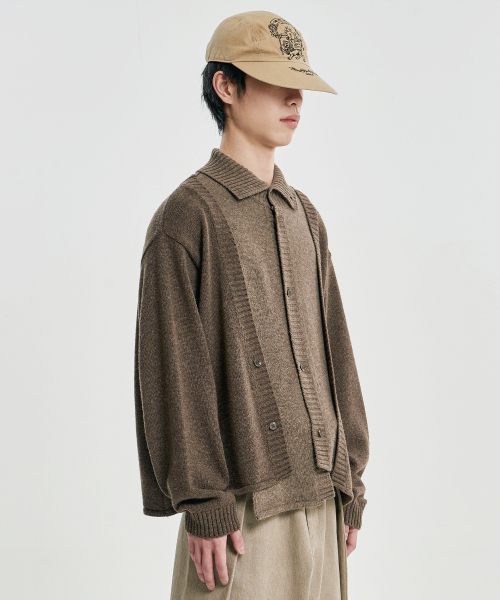 AJOBYAJO（アジョバイアジョ）の「Double Layered Turtleneck Cardigan [BROWN]（カーディガン/ボレロ・レディース・その他・MEDIUM/LARGE）」の9枚目の写真