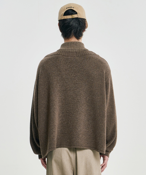 AJOBYAJO（アジョバイアジョ）の「Double Layered Turtleneck Cardigan [BROWN]（カーディガン/ボレロ・レディース・その他・MEDIUM/LARGE）」の10枚目の写真