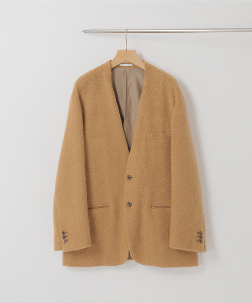 Couture d'adam（クチュールドアダム）の「COUTURE D’ADAM (クチュール ド アダム)  No Collar ジャケット（ノーカラージャケット・メンズ・ブラック/ブラウン・38/40）」の2枚目の写真