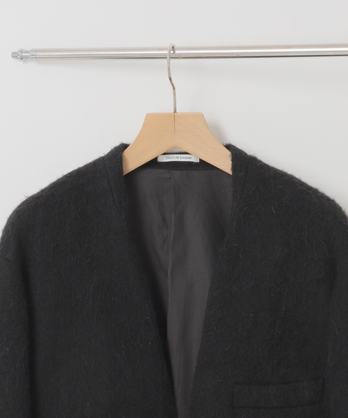 Couture d'adam（クチュールドアダム）の「COUTURE D’ADAM (クチュール ド アダム)  No Collar ジャケット（ノーカラージャケット・メンズ・ブラック/ブラウン・38/40）」の4枚目の写真