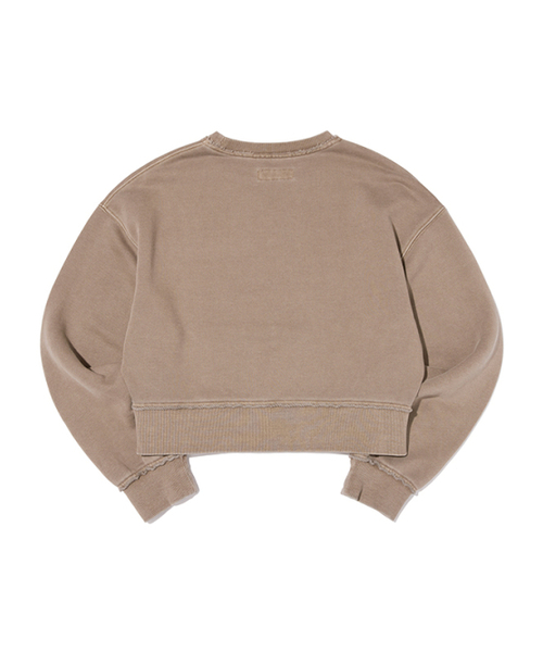 KIRSH（キルシー）の「ピグメントダイアーチチェリークロップスウェットシャツ[ブラウン]（スウェット・レディース・その他・1）」の3枚目の写真