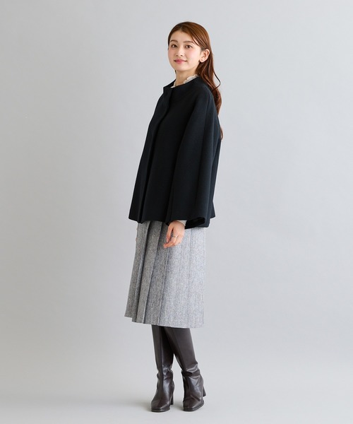 Rose Tiara(ローズティアラ)の「【2WAY】ケープ風ショートコート(その他アウター・レディース・ブルー/ブラック/オフホワイト・46/42/38)」の21枚目の写真