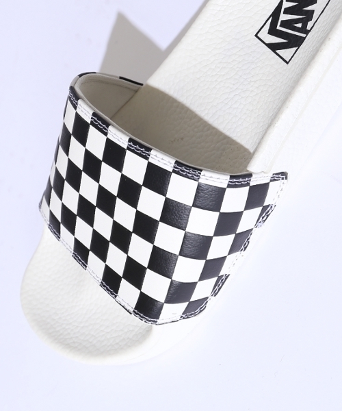 VANS（バンズ）の「【VANS/バンズ】 Slide-On Checkerboard/チェッカーボードサンダル_#（サンダル・レディース・ホワイト・7/6/8）」の4枚目の写真