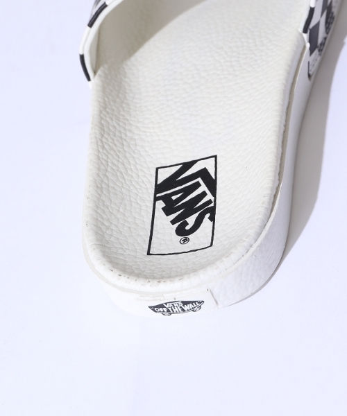 VANS（バンズ）の「【VANS/バンズ】 Slide-On Checkerboard/チェッカーボードサンダル_#（サンダル・レディース・ホワイト・7/6/8）」の5枚目の写真