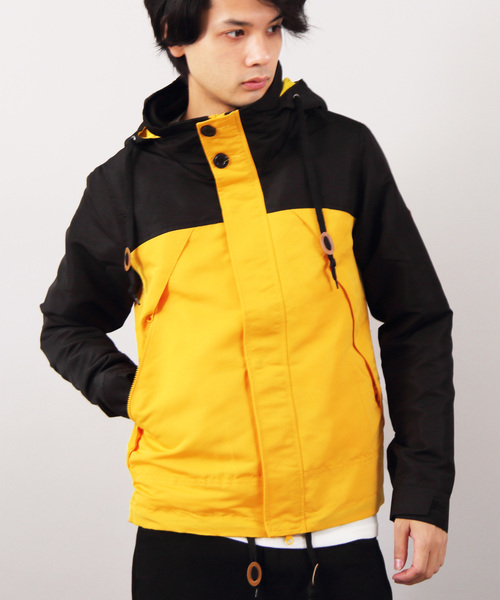 8(eight)(エイト)の「切替 マウンテンパーカー アウトドア(マウンテンパーカー・メンズ・ブラック×レッド/ブルー系その他/ブラック系その他/ブラック×ブラック/ブラック×ブルー/ブラック×イエロー/ブラック×グレー・SMALL/MEDIUM/LARGE/X-LARGE)」の6枚目の写真