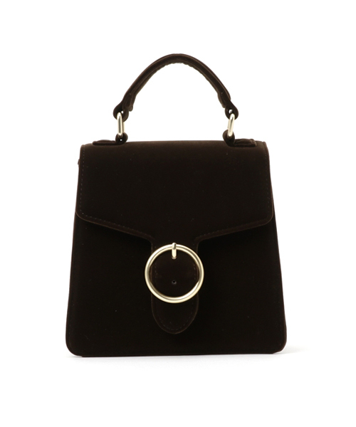 MOUSSY（マウジー）の「VELOUR HAND BAG（ショルダーバッグ・レディース・ブラック/ボルドー/ブラウン・FREE）」の3枚目の写真
