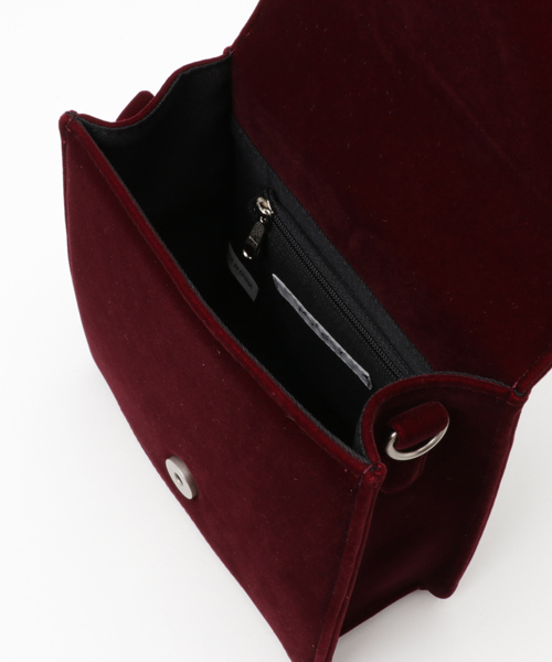 MOUSSY（マウジー）の「VELOUR HAND BAG（ショルダーバッグ・レディース・ブラック/ボルドー/ブラウン・FREE）」の5枚目の写真