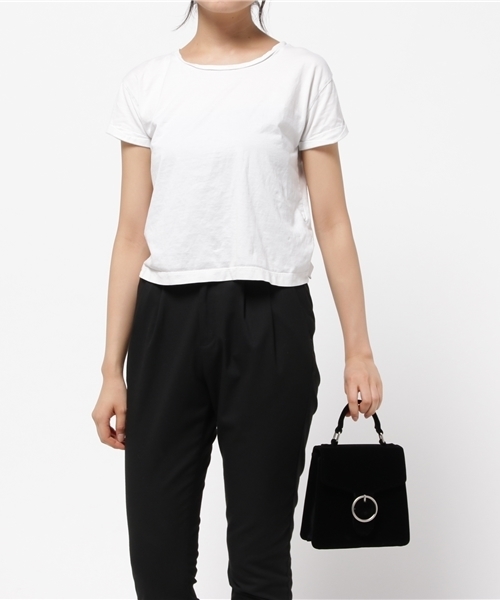 MOUSSY（マウジー）の「VELOUR HAND BAG（ショルダーバッグ・レディース・ブラック/ボルドー/ブラウン・FREE）」の6枚目の写真