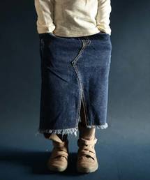 antiqua | デザインデニムスカート(デニムスカート)