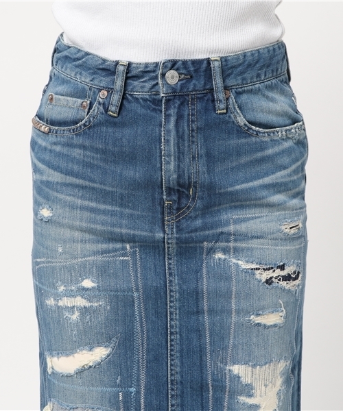 HYSTERIC GLAMOUR(ヒステリックグラマー)の「ZSR加工デニム タイトミディSK(スカート・レディース・インディゴブルー・27inch/25inch/24inch/26inch)」の5枚目の写真