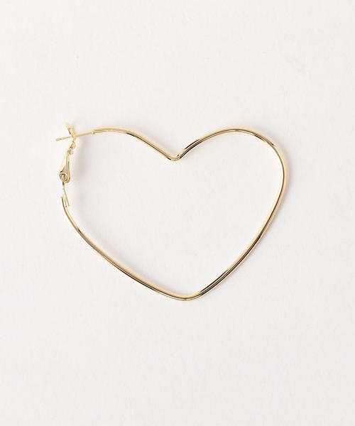 BEAUTY&YOUTH UNITED ARROWS(ビューティーアンドユースユナイテッドアローズ)の「BY メタルハート ビッグピアス ◆(ピアス(両耳用)・レディース・ゴールド/ピンク・FREE)」の3枚目の写真