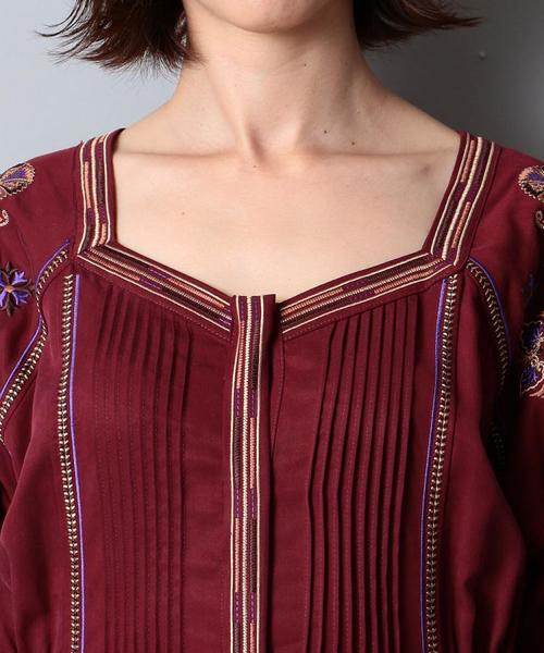 NINE（ナイン）の「モチーフ刺繍ナイトガウンワンピ（ワンピース