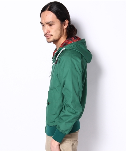 SHIPS JET BLUE（シップスジェットブルー）の「CICATA SHIPS JET BLUE×BARACUTA : LTD フーデッドG9（ブルゾン・メンズ・ベージュ/グリーン/ネイビー・40/38）」の4枚目の写真
