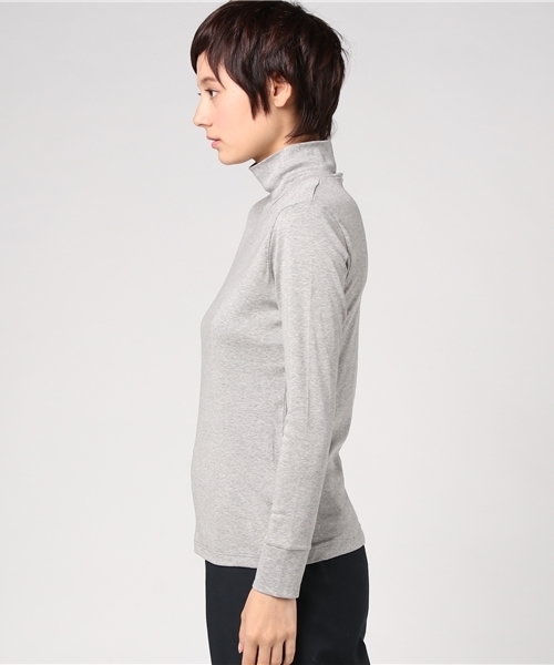 RIVE DROITE（リヴドロワ）の「ソフトフライスタートルネックカットソー（Tシャツ/カットソー・レディース・ライトグレー/その他14・FREE）」の3枚目の写真