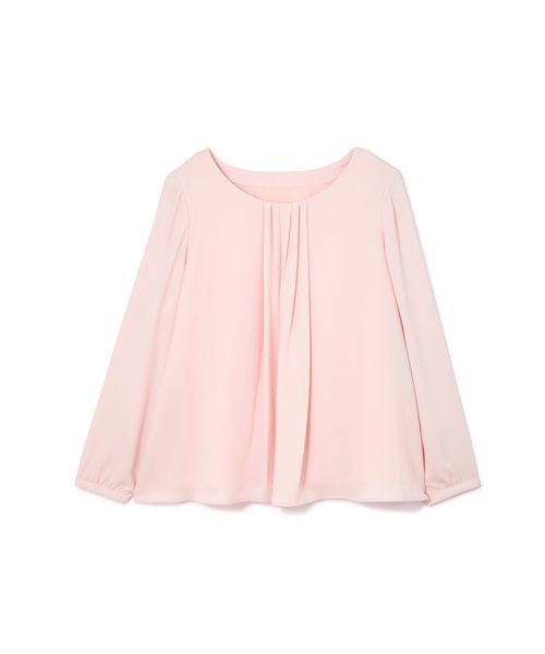 NATURAL BEAUTY BASIC（ナチュラルビューティーベーシック）の「〈ウォッシャブル〉フロントタックブラウス（シャツ/ブラウス・レディース・ピンク/ホワイト系その他/ネイビー/ホワイト・SMALL/MEDIUM/LARGE）」の14枚目の写真