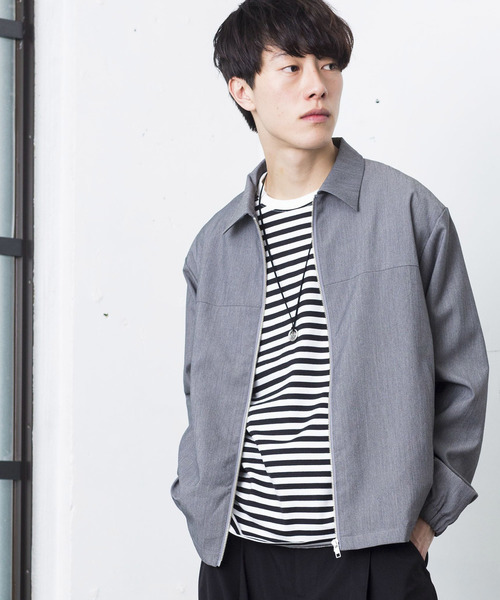 WEGO(ウィゴー)の「WEGO/ストレッチスイングトップ(ブルゾン・メンズ・ブラック/ワイン/ライトグレー・SMALL/MEDIUM/LARGE)」の3枚目の写真
