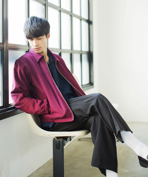 WEGO(ウィゴー)の「WEGO/ストレッチスイングトップ(ブルゾン・メンズ・ブラック/ワイン/ライトグレー・SMALL/MEDIUM/LARGE)」の19枚目の写真