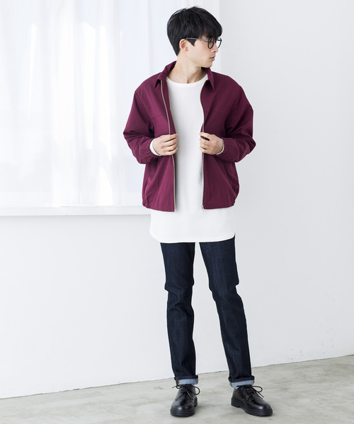 WEGO(ウィゴー)の「WEGO/ストレッチスイングトップ(ブルゾン・メンズ・ブラック/ワイン/ライトグレー・SMALL/MEDIUM/LARGE)」の7枚目の写真