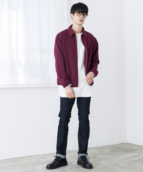 WEGO(ウィゴー)の「WEGO/ストレッチスイングトップ(ブルゾン・メンズ・ブラック/ワイン/ライトグレー・SMALL/MEDIUM/LARGE)」の22枚目の写真