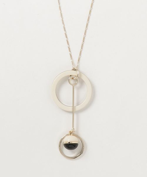 22 OCTOBRE(ヴァンドゥ-オクトーブル)の「カラーネックレス(ネックレス・レディース・ホワイト/ピンク/ブルー・FREE)」の2枚目の写真