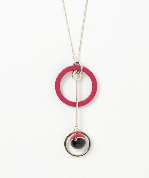 22 OCTOBRE(ヴァンドゥ-オクトーブル)の「カラーネックレス(ネックレス・レディース・ホワイト/ピンク/ブルー・FREE)」の1枚目の写真