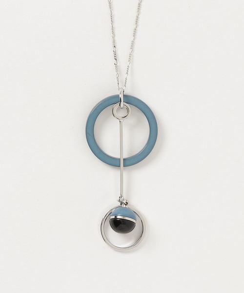 22 OCTOBRE(ヴァンドゥ-オクトーブル)の「カラーネックレス(ネックレス・レディース・ホワイト/ピンク/ブルー・FREE)」の3枚目の写真