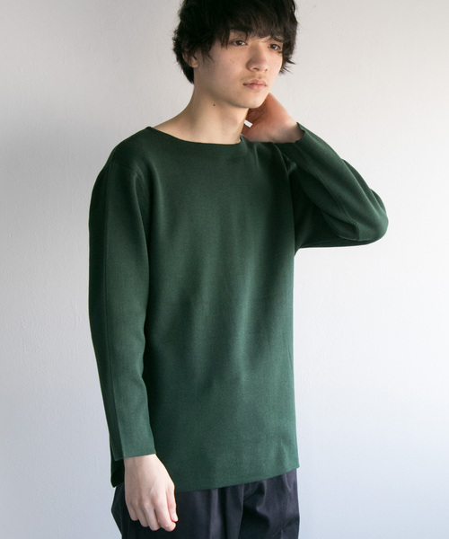 URBAN RESEARCH（アーバンリサーチ）の「ミラノリブバスクニット（ニット/セーター・メンズ・アイボリー/ホワイト系その他/ブルー/グリーン・LARGE/MEDIUM）」の4枚目の写真