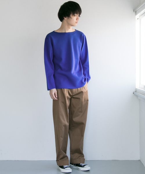 URBAN RESEARCH（アーバンリサーチ）の「ミラノリブバスクニット（ニット/セーター・メンズ・アイボリー/ホワイト系その他/ブルー/グリーン・LARGE/MEDIUM）」の5枚目の写真