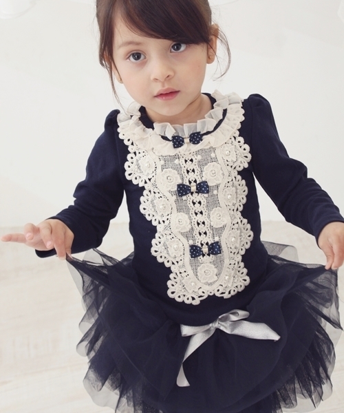 Rora（ローラ）の「ルリ チュチュ 黒 スカッツ（スカート・キッズ・ブラック/ネイビー・100cm/110cm/120cm/130cm/90cm/90㎝/140cm）」の19枚目の写真