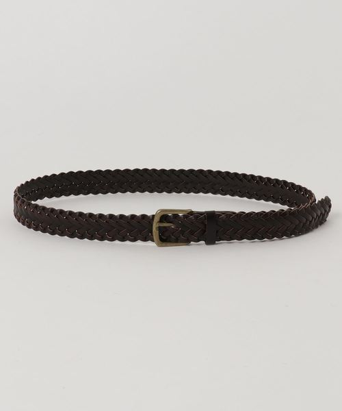 Samansa Mos2（サマンサ モスモス）の「カウレザー メッシュベルト（ベルト・レディース・ホワイト/ダークブラウン/キャメル・ﾌﾘ-）」の3枚目の写真