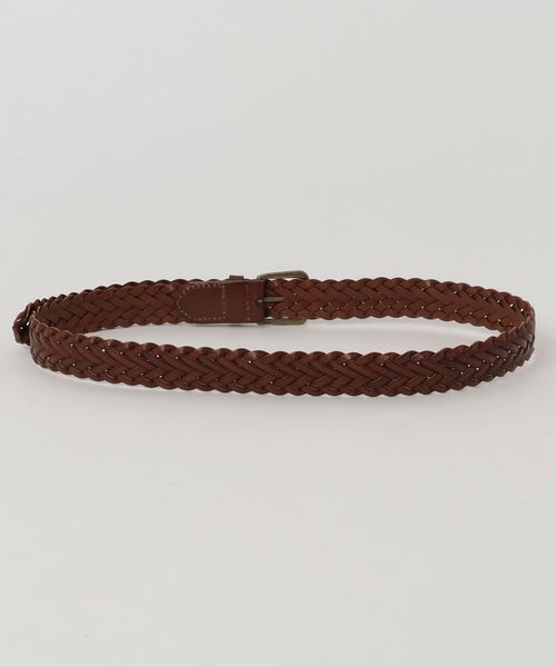 Samansa Mos2（サマンサ モスモス）の「カウレザー メッシュベルト（ベルト・レディース・ホワイト/ダークブラウン/キャメル・ﾌﾘ-）」の4枚目の写真