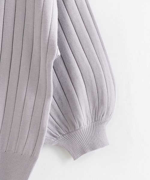 MAJESTIC LEGON（マジェスティックレゴン）の「後ろリボンVネックニット（ニット/セーター・レディース・ネイビー/ピンク/アイボリー/ラベンダー・MEDIUM）」の20枚目の写真