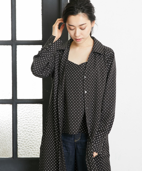 RIVE DROITE（リヴドロワ）の「フラワードットスキッパーワンピース（ワンピース・レディース・ブラック/イエロー・FREE）」の10枚目の写真