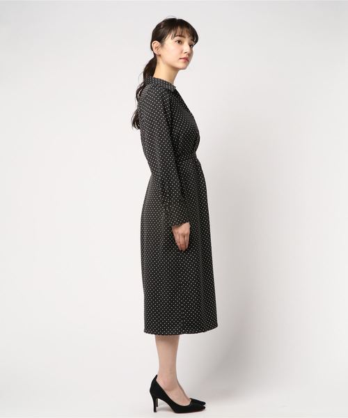 RIVE DROITE（リヴドロワ）の「フラワードットスキッパーワンピース（ワンピース・レディース・ブラック/イエロー・FREE）」の9枚目の写真