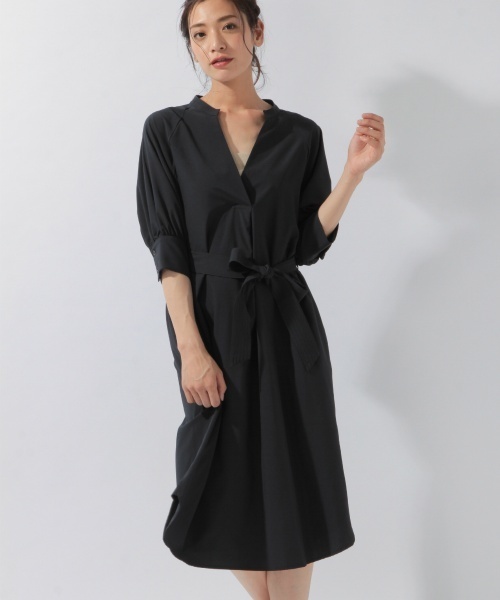 laboratory work（ラボラトリーワーク）の「ケープラグランスリーブワンピース（ワンピース・レディース・グレー/ベージュ/ネイビー・MEDIUM）」の3枚目の写真