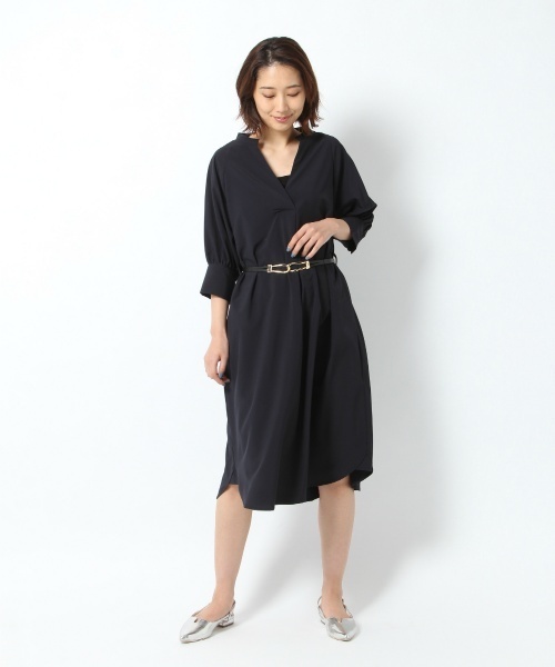 laboratory work（ラボラトリーワーク）の「ケープラグランスリーブワンピース（ワンピース・レディース・グレー/ベージュ/ネイビー・MEDIUM）」の18枚目の写真