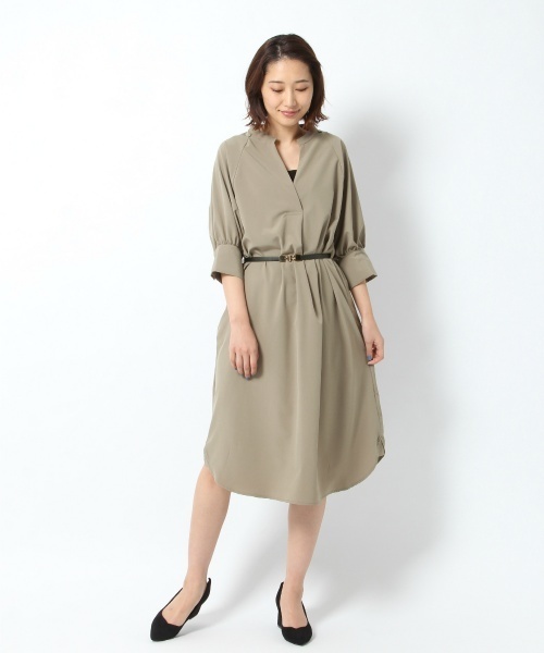 laboratory work（ラボラトリーワーク）の「ケープラグランスリーブワンピース（ワンピース・レディース・グレー/ベージュ/ネイビー・MEDIUM）」の17枚目の写真