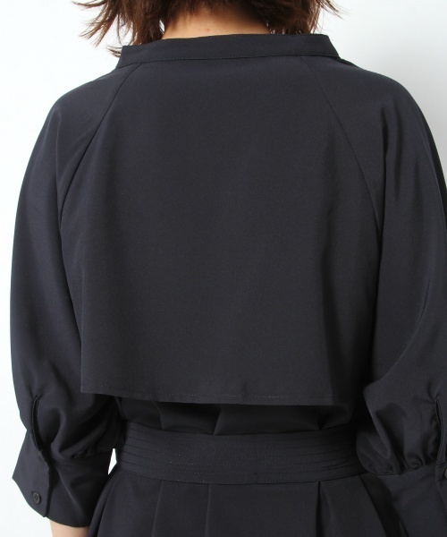 laboratory work（ラボラトリーワーク）の「ケープラグランスリーブワンピース（ワンピース・レディース・グレー/ベージュ/ネイビー・MEDIUM）」の7枚目の写真
