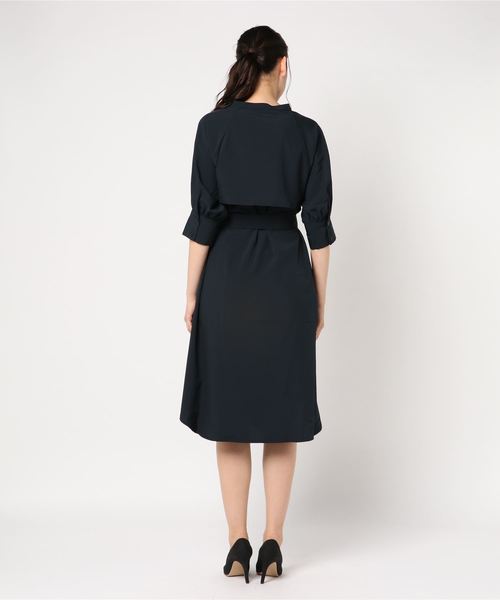 laboratory work（ラボラトリーワーク）の「ケープラグランスリーブワンピース（ワンピース・レディース・グレー/ベージュ/ネイビー・MEDIUM）」の4枚目の写真