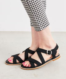 ORiental TRaffic | 【SHE THREE 掲載】春夏新作★ダブルクロスフラットサンダル★8221(サンダル)