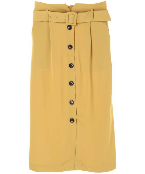 YECCA VECCA(イェッカヴェッカ)の「・ベルトナロースカート(スカート・レディース・ブラック/イエロー/カーキ/ネイビー・FREE)」の6枚目の写真