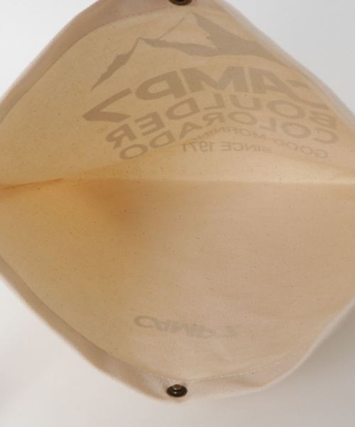 BENCH'S SELECT(ベンチセレクト)の「CAMP7 CANVAS SACOCHE B/キャンプセブン キャンバスサコッシュ(ショルダーバッグ・メンズ・ホワイト×レッド/ホワイト×ブラック・FREE)」の5枚目の写真