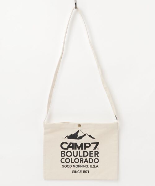 BENCH'S SELECT(ベンチセレクト)の「CAMP7 CANVAS SACOCHE B/キャンプセブン キャンバスサコッシュ(ショルダーバッグ・メンズ・ホワイト×レッド/ホワイト×ブラック・FREE)」の7枚目の写真